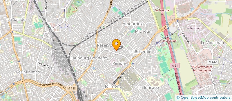 localisation de l'entreprise NAT'EX BIOTECH à TOULOUSE