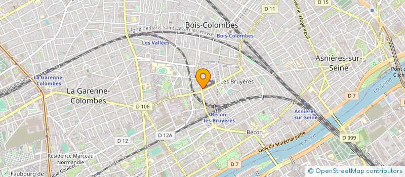 localisation de l'entreprise NAT'GREEN à ASNIERES-SUR-SEINE