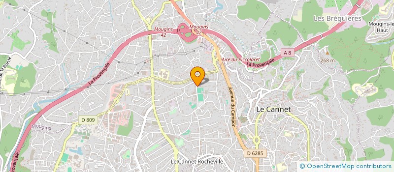 localisation de l'entreprise NAT' IMMO à LE CANNET
