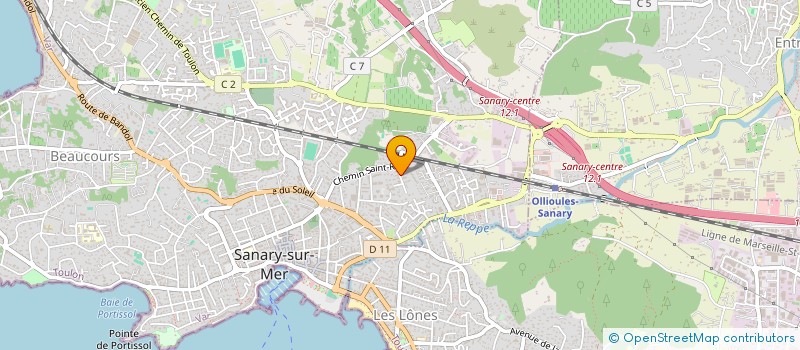 localisation de l'entreprise NAT'L'INE DANCE à SANARY-SUR-MER