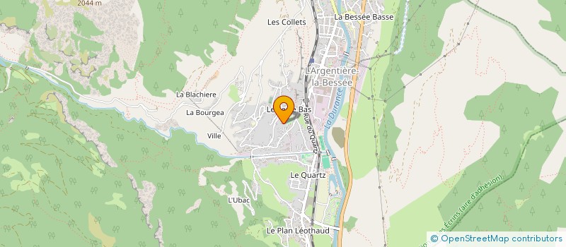 localisation de l'entreprise NAT N CO.  L'ARGENTIERE-LA-BESSEE