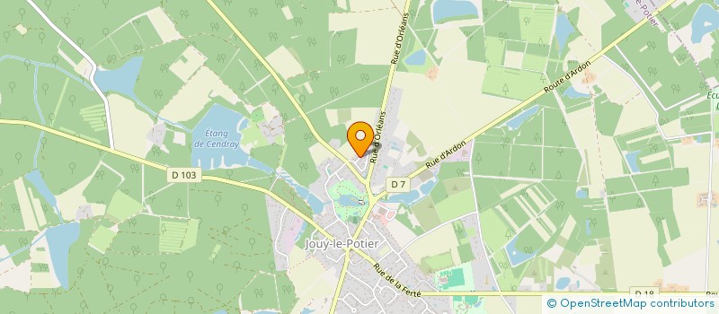 localisation de l'entreprise NAT O PAT à JOUY-LE-POTIER