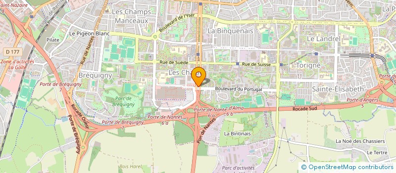localisation de l'entreprise NAT-TRANSACT à RENNES
