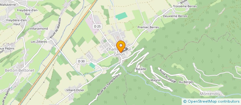 localisation de l'entreprise NATACHA LE SALON  CHAMOUX-SUR-GELON