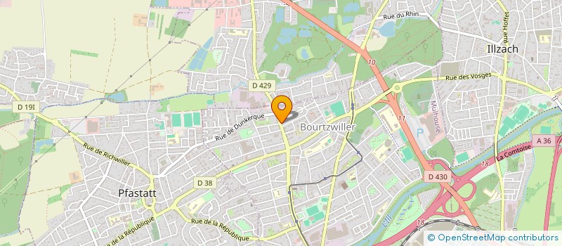 localisation de l'entreprise NATADO  MULHOUSE