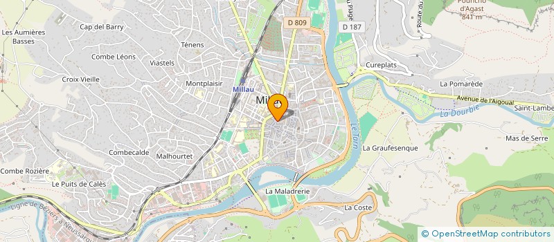 localisation de l'entreprise NATAL  MILLAU