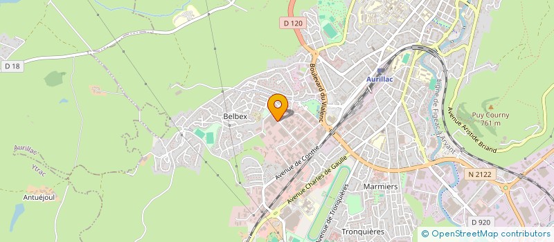 localisation de l'entreprise NATAL à AURILLAC