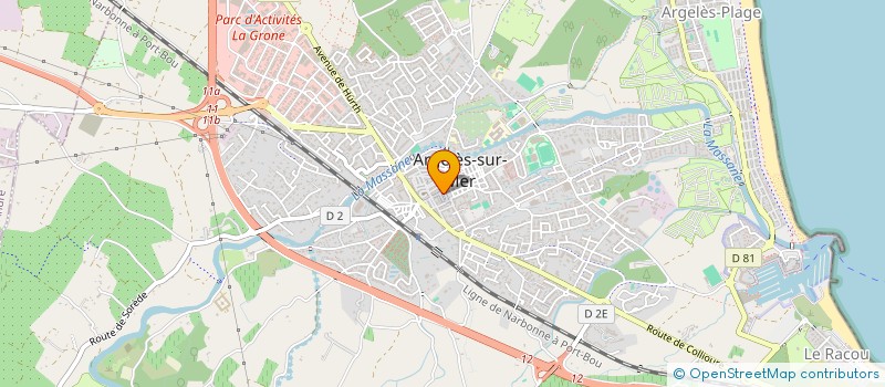 localisation de l'entreprise NATALI J ET CHABAUD F SCP  ARGELES-SUR-MER