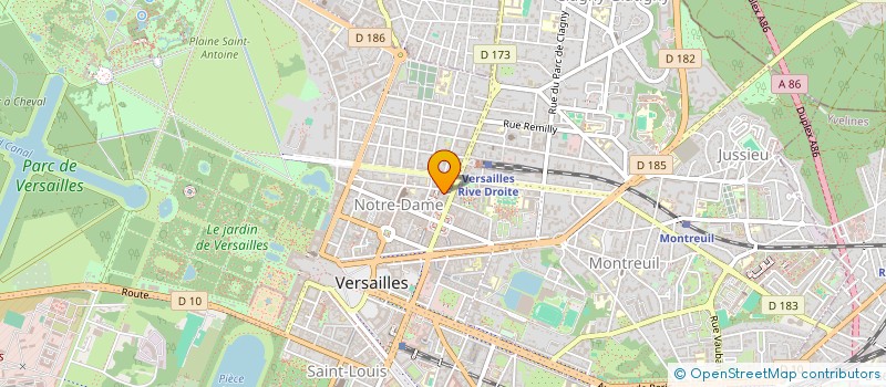 localisation de l'entreprise NATALIA COUTURE à VERSAILLES