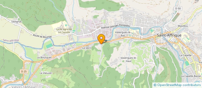 localisation de l'entreprise NATALINA  ST-AFFRIQUE