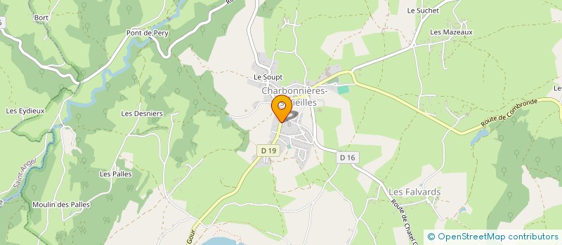 localisation de l'entreprise NATALOU  CHARBONNIERES-LES-VIEILLES