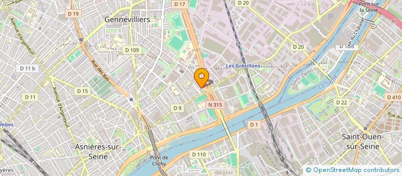 localisation de l'entreprise NATANA TRANS  GENNEVILLIERS