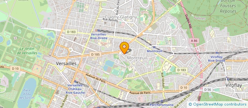 localisation de l'entreprise NATANDCO à VERSAILLES