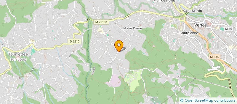 localisation de l'entreprise NATAO  VENCE