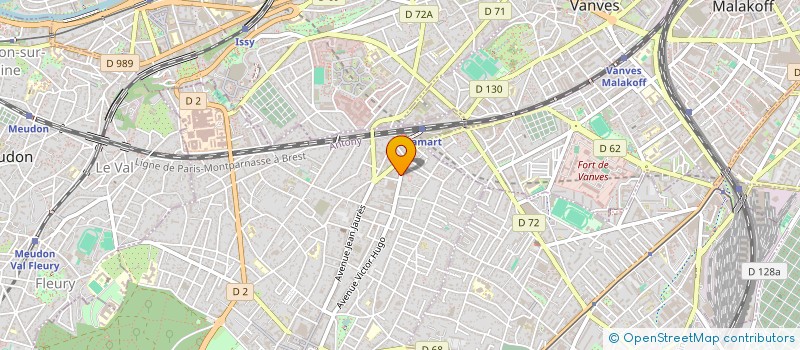 localisation de l'entreprise NATARAJA à CLAMART
