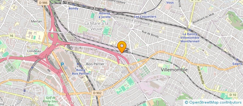 localisation de l'entreprise NATASHA IMMOBILIER à ROSNY-SOUS-BOIS