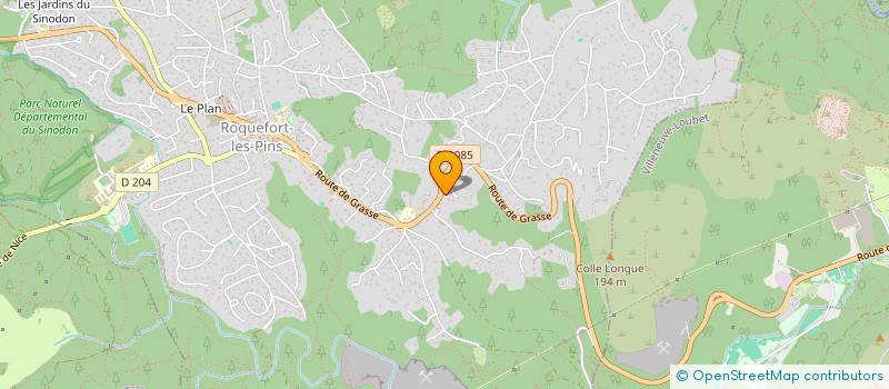 localisation de l'entreprise NATATIO  ROQUEFORT-LES-PINS