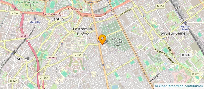 localisation de l'entreprise NATATION CATHERINE PLEWINSKI  LE KREMLIN-BICETRE