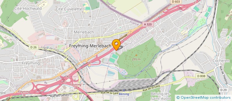 localisation de l'entreprise NATATION FM  FREYMING-MERLEBACH