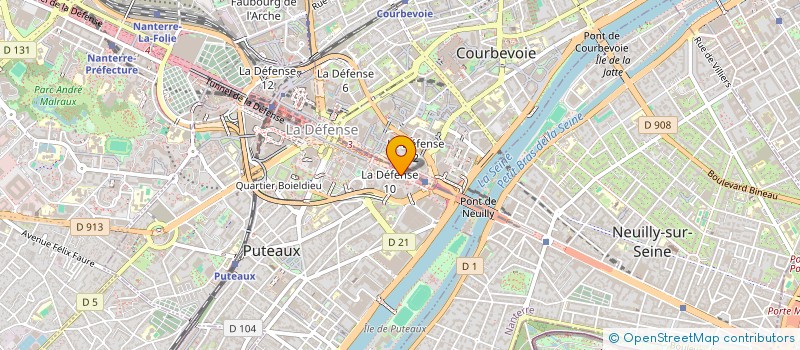 localisation de l'entreprise NATCO à PUTEAUX