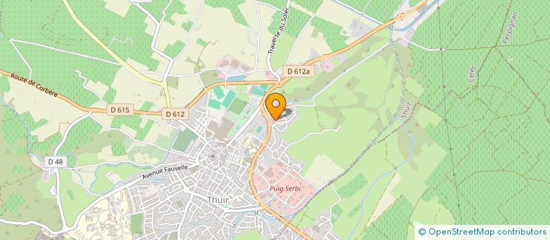 localisation de l'entreprise NATE  THUIR