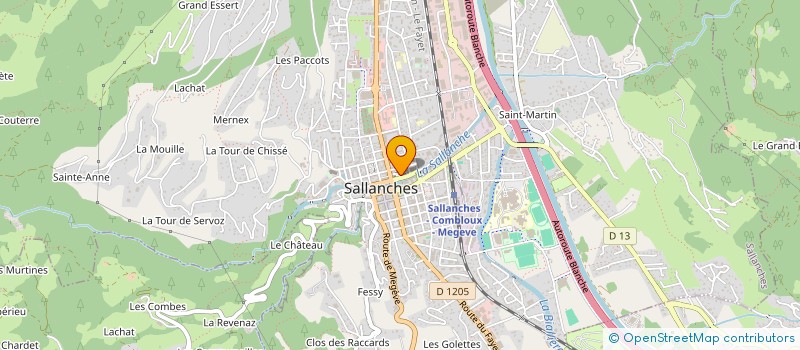 localisation de l'entreprise NATE à SALLANCHES