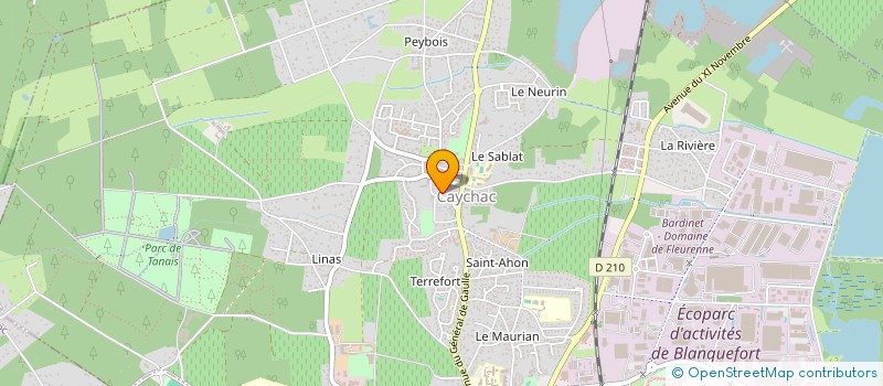 localisation de l'entreprise NATEC à BLANQUEFORT
