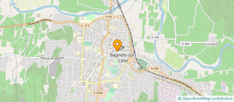 localisation de l'entreprise NATEL  BAGNOLS-SUR-CEZE