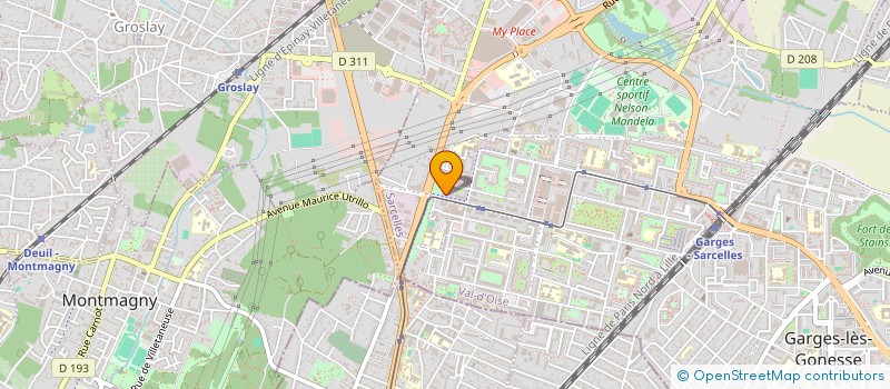 localisation de l'entreprise NATEL  SARCELLES