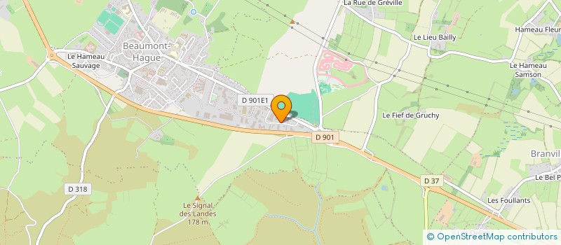 localisation de l'entreprise NATEL INDUSTRIE à LA HAGUE