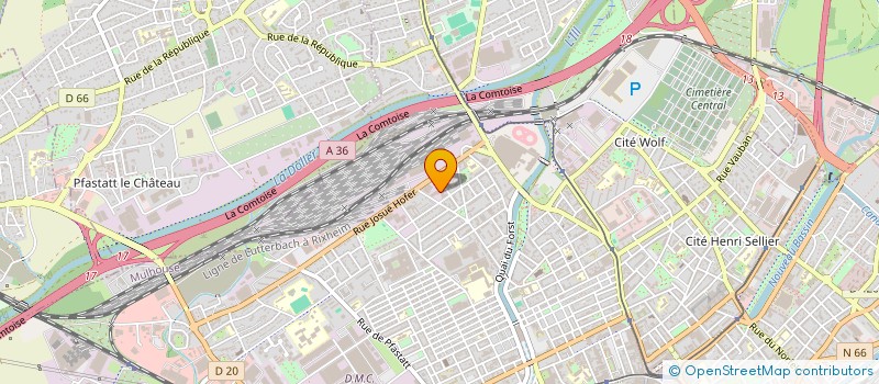 localisation de l'entreprise NATEL INTERNATIONAL  MULHOUSE