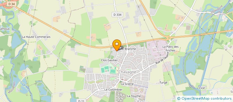 localisation de l'entreprise NATEL PATRIMOINE  CHAVAGNE