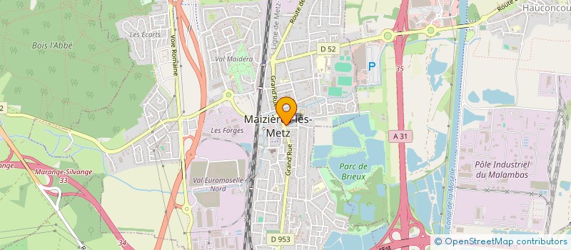 localisation de l'entreprise NATELAU  MAIZIERES-LES-METZ