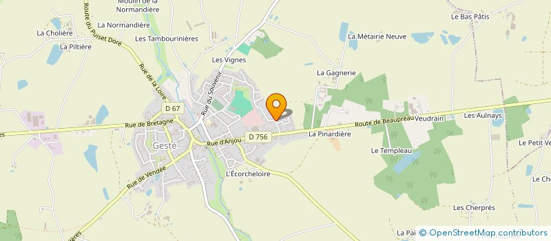localisation de l'entreprise NATELONIN à BEAUPREAU-EN-MAUGES