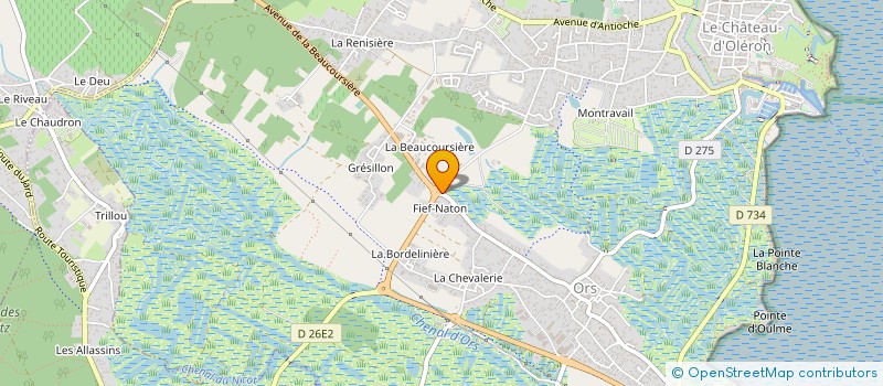 localisation de l'entreprise NATEO à LE CHATEAU-D'OLERON