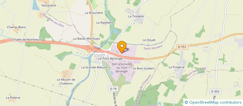 localisation de l'entreprise NATEOSANTE à SAINT-HILAIRE-DE-CHALEONS