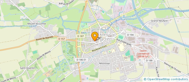 localisation de l'entreprise NATER  AIRE-SUR-LA-LYS