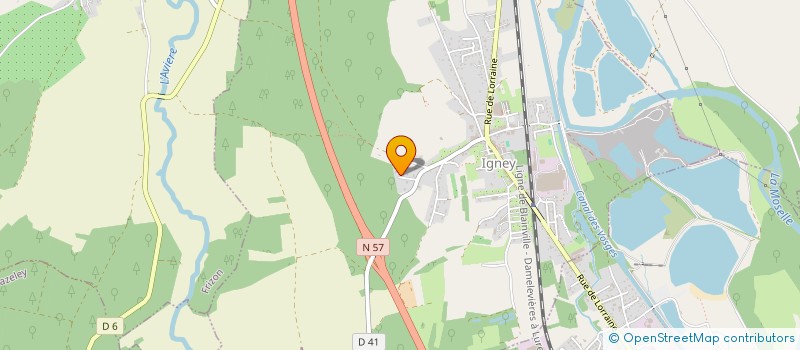 localisation de l'entreprise NATER  IGNEY