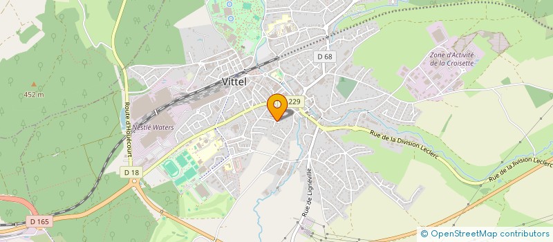 localisation de l'entreprise NATER  VITTEL