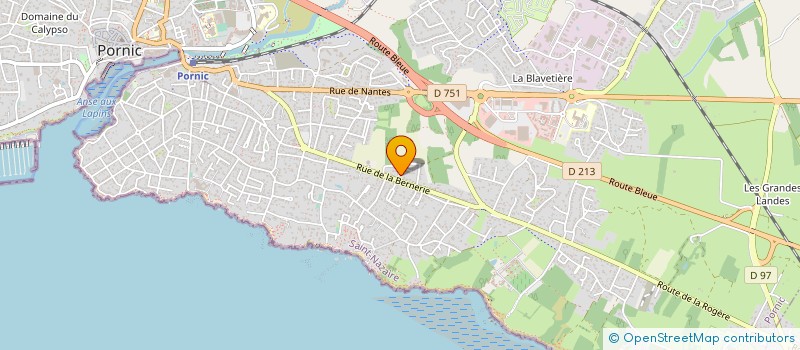 localisation de l'entreprise NATESSI CENTRE DE LUXOPUNCTURE à PORNIC