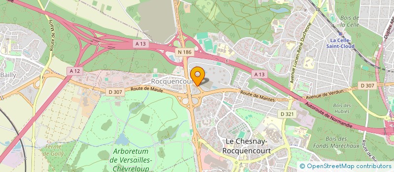 localisation de l'entreprise NATEWORK  LE CHESNAY-ROCQUENCOURT