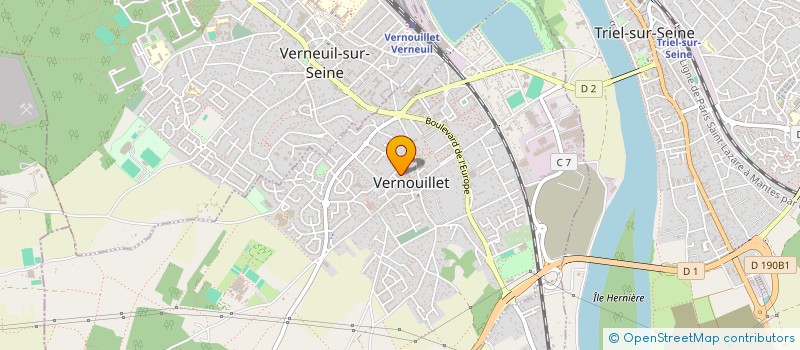 localisation de l'entreprise NATFLEURS à VERNOUILLET