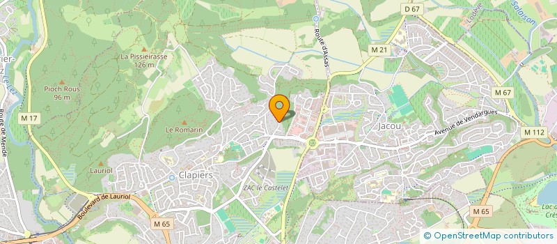 localisation de l'entreprise NATH ET ANGENZO  CLAPIERS