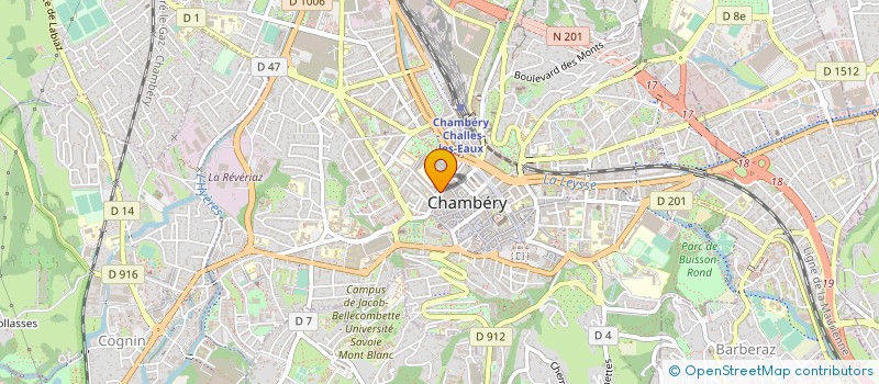 localisation de l'entreprise NATH ET JEANNO à CHAMBERY