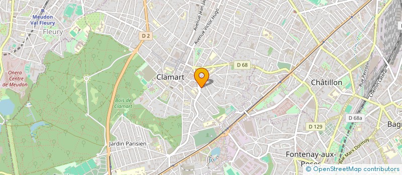 localisation de l'entreprise NATH'LAZER RADIO à CLAMART