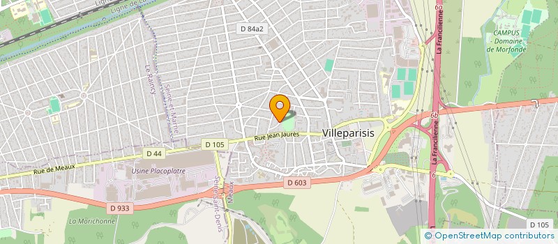 localisation de l'entreprise NATHA&DAMA à VILLEPARISIS