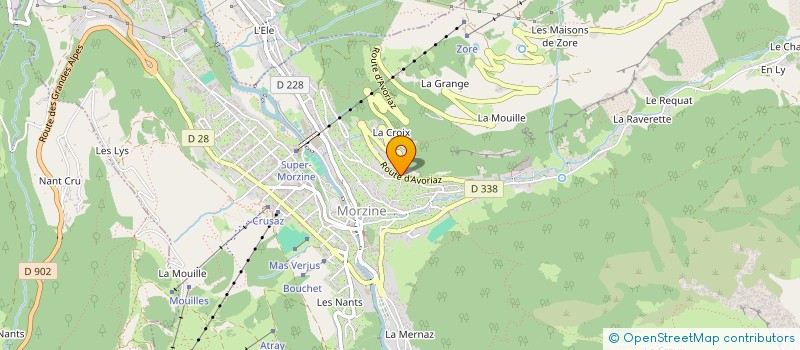 localisation de l'entreprise NATHADE à MORZINE