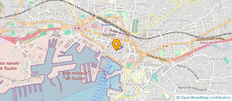 localisation de l'entreprise NATHAL à TOULON