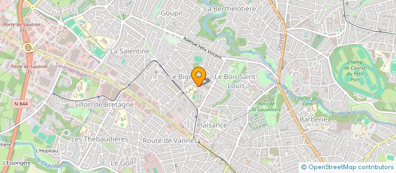 localisation de l'entreprise NATHAL à ORVAULT