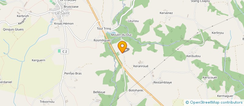 localisation de l'entreprise NATHAL  LE FAOUET